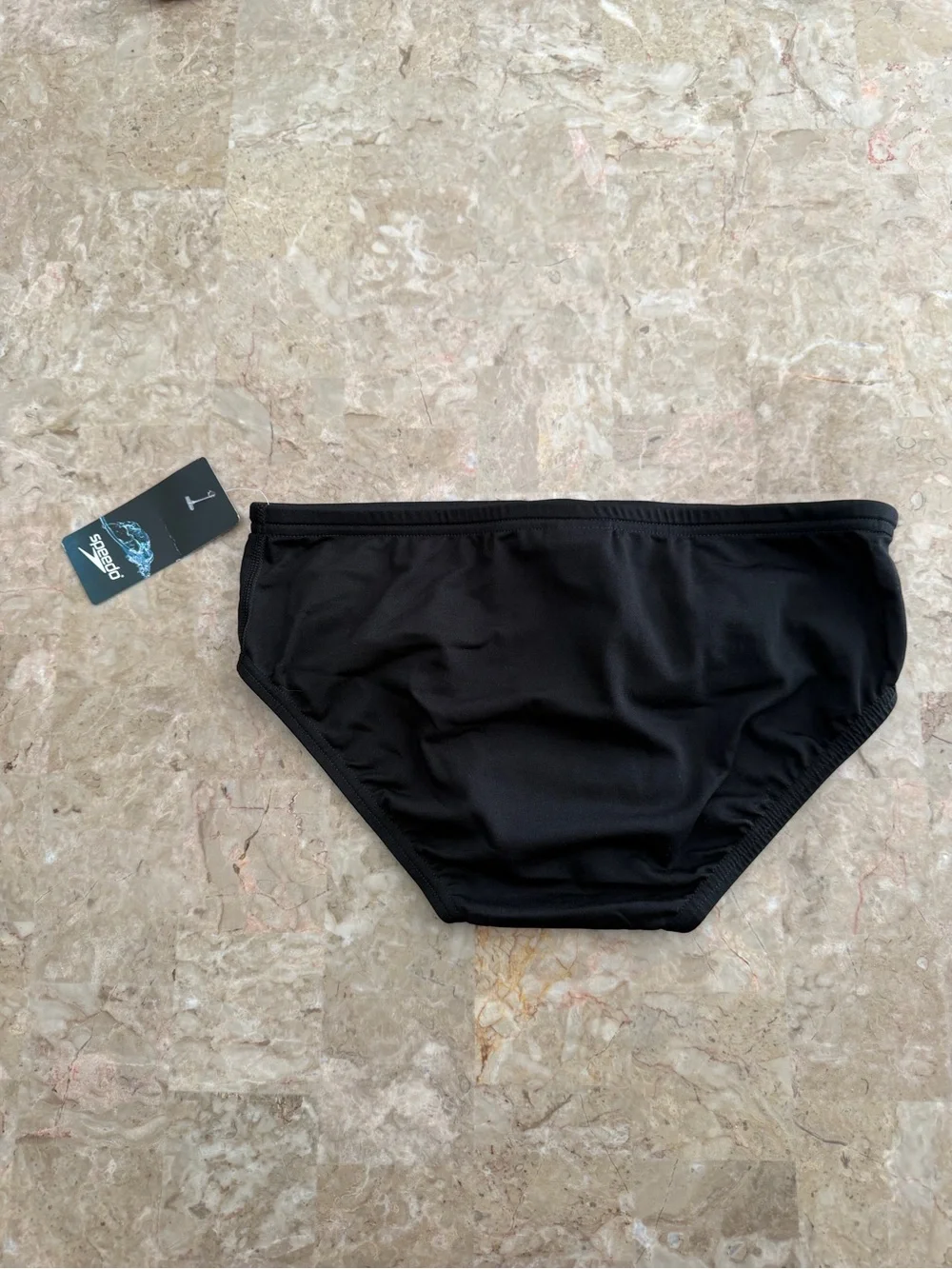 New Speedo Men's Swimsuit Brief Endurance+ Black Size 32